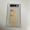 Joe Dimaggio 1950's Signed Autographed Large Cut Signature PSA DNA