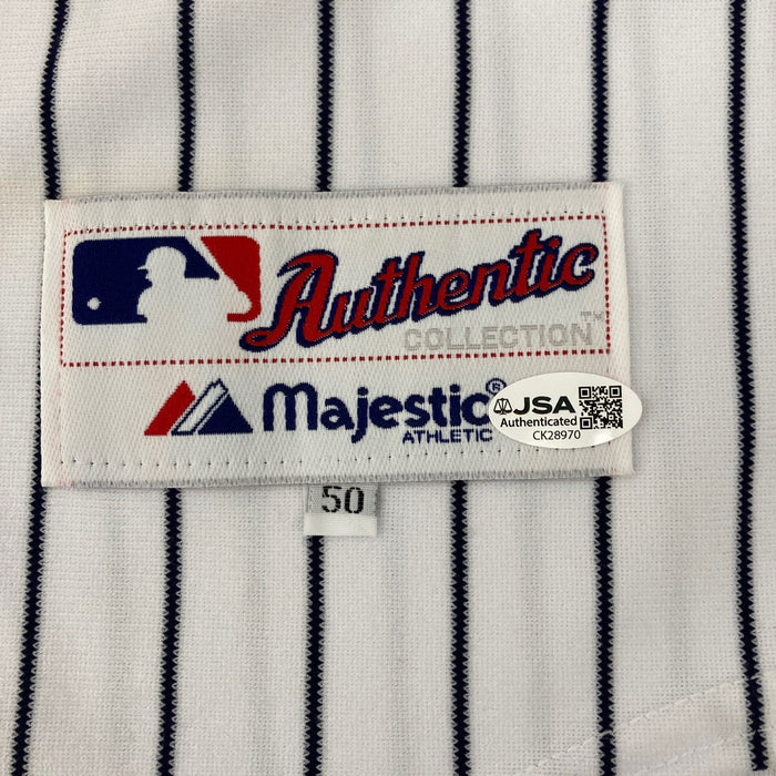 New York Yankees World Series Grand Slams Signed Jersey 5 Sigs Yogi Berra JSA