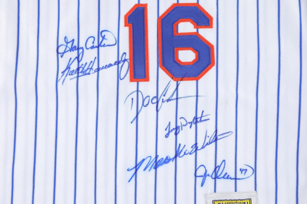 Gary Carter 1986 New York Mets World Series Champs Multi Signed Jersey Steiner