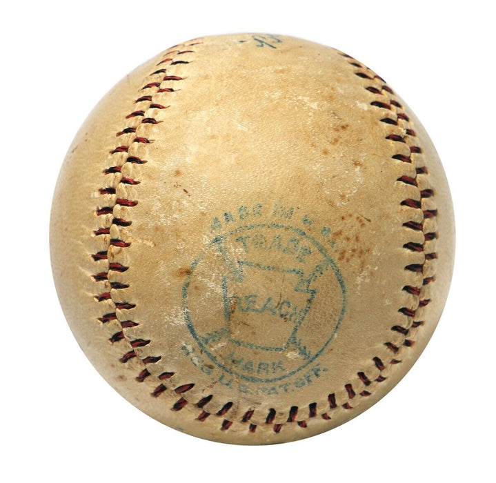 Earliest Known Babe Ruth 1918 Single Signed Baseball Beckett COA