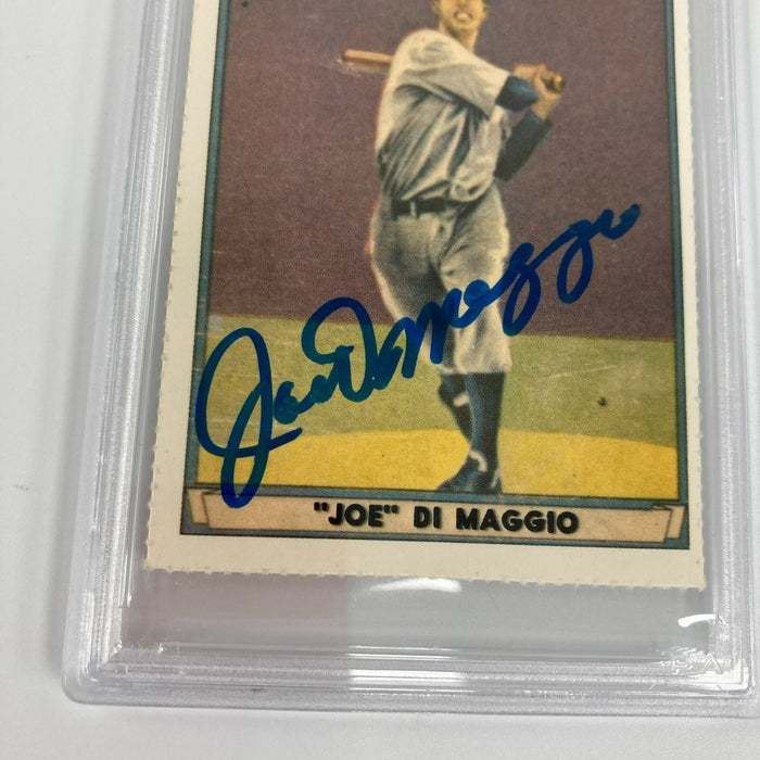 1941 Play Ball Joe Dimaggio Signed RP Baseball Card PSA DNA Auto