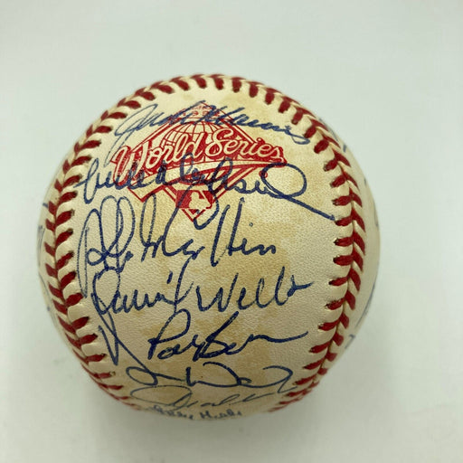 1992 Toronto Blue Jays World Series Champs Team Signed W.S. Baseball JSA COA