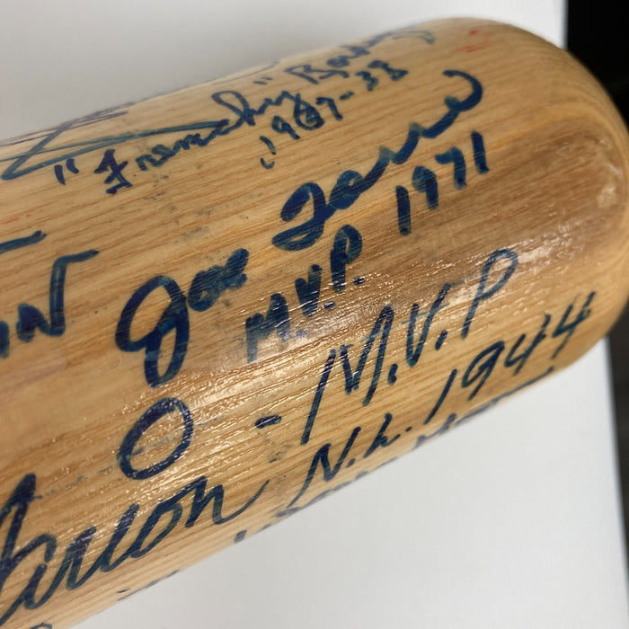 The Finest St. Louis Cardinals HOF Multi Signed Baseball Bat 70+ Sigs! JSA