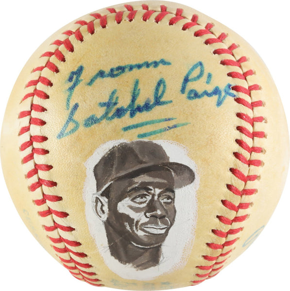 Satchel Paige Single Signed Vintage Official American League Baseball JSA COA
