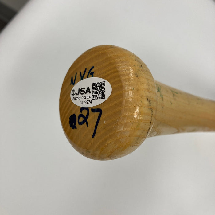 Johnny Mize Monte Irvin & Bobby Thomson Signed Baseball Bat JSA COA