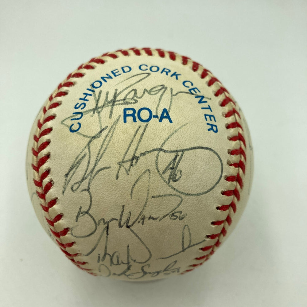 1999 Chicago White Sox Team Signed Baseball Frank Thomas Beckett COA