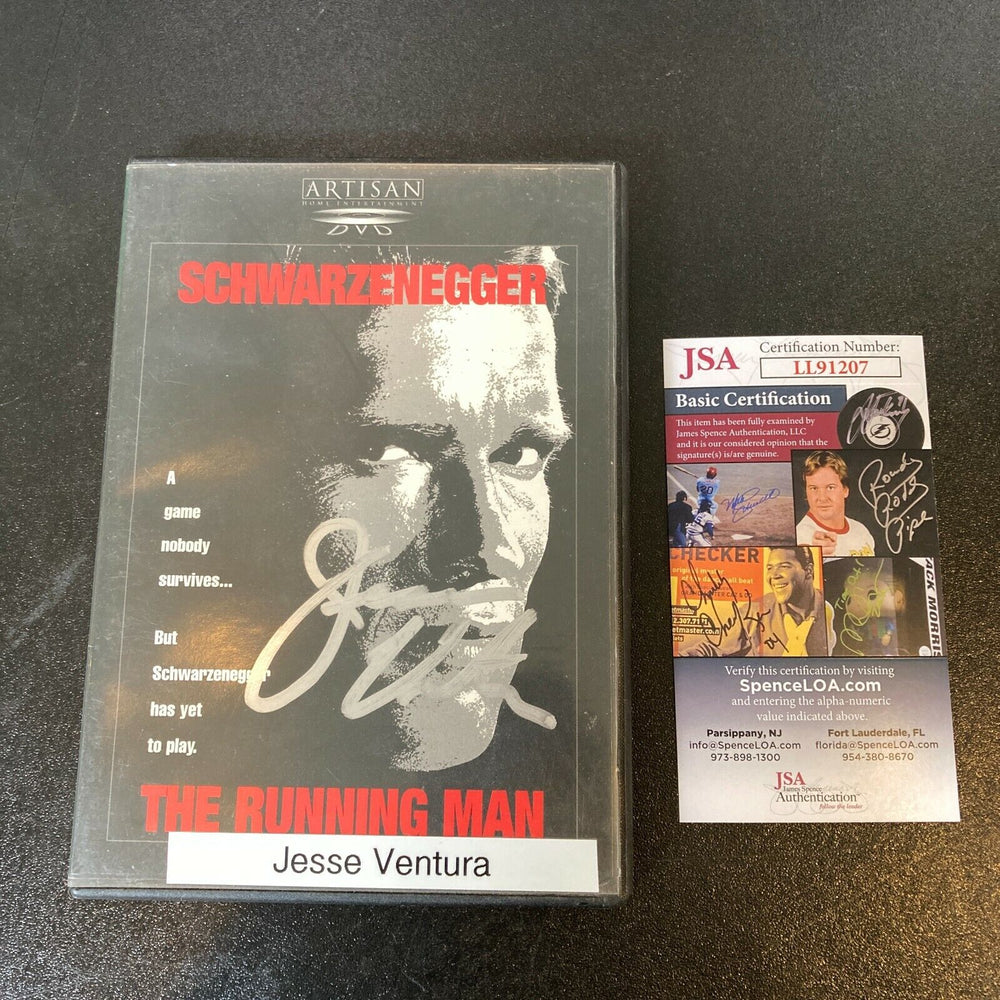 Jesse Ventura Signed Autographed The Running Man DVD Movie With JSA COA