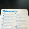 1993 Philadelphia Phillies NL Champs Team Signed Large 11x17 Poster 26 Sigs