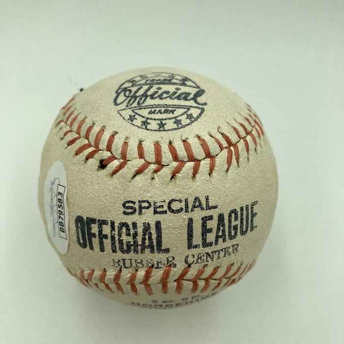 Beautiful Satchel Paige Single Signed Autographed Baseball With JSA COA