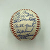 Beautiful 1965 Chicago Cubs Team Signed Baseball Ernie Banks Ron Santo JSA COA