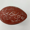 2004 New England Patriots Super Bowl Champs Team Signed Football Tom Brady JSA