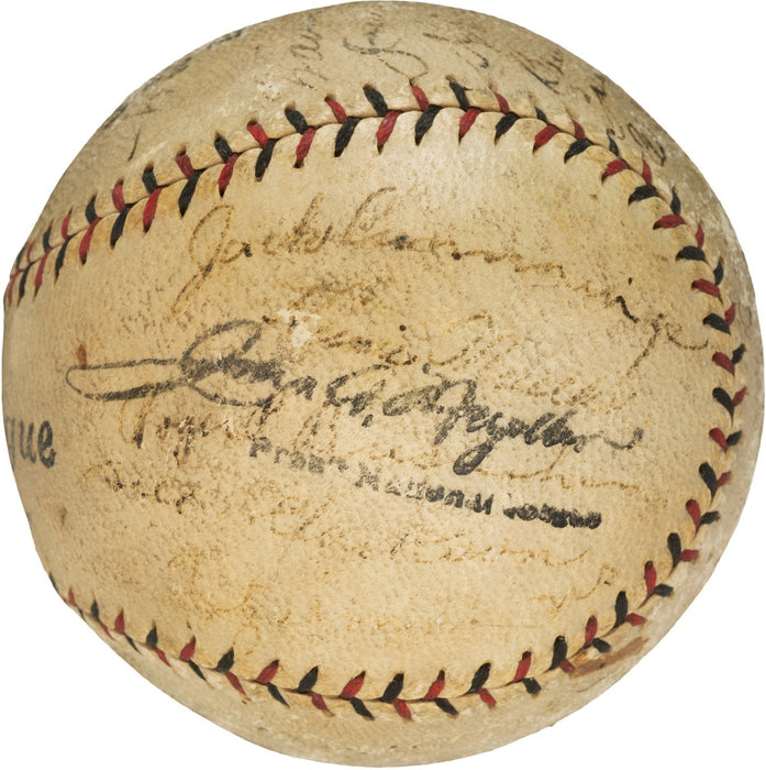 1927 New York Giants Team Signed Official National League Baseball PSA DNA COA