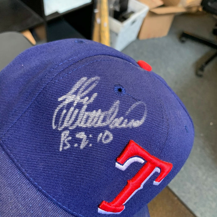 John Wetteland Signed Game Model Texas Rangers Baseball Hat Cap With JSA COA
