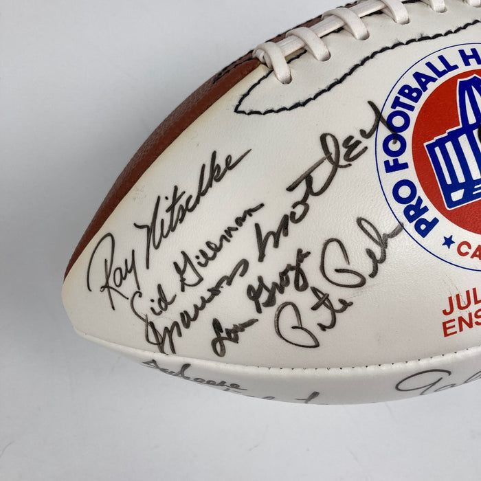 1993 Hall Of Fame Induction Multi Signed Football 27 Sigs JSA COA
