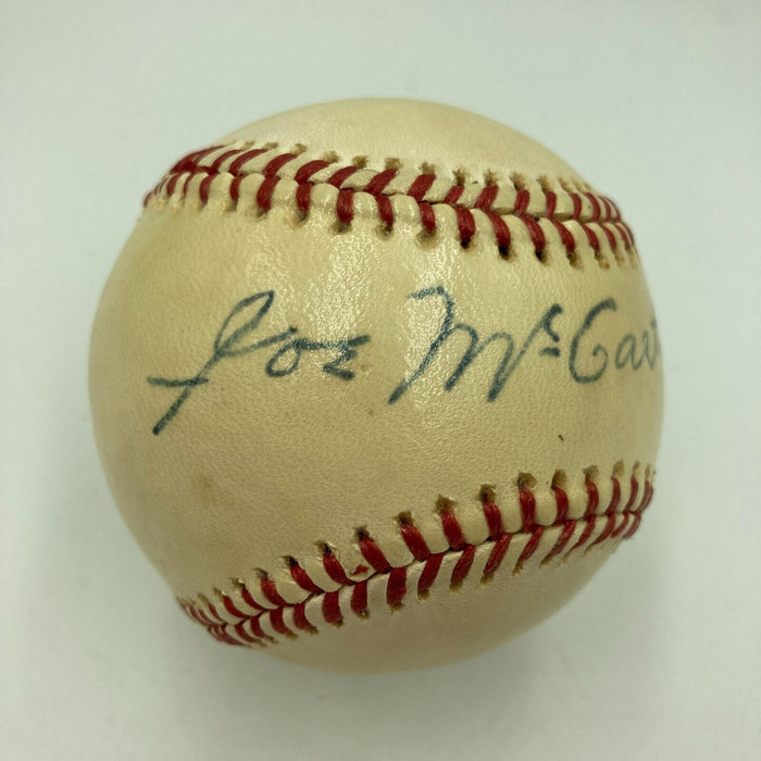 Beautiful Joe Mccarthy Single Signed American League Baseball JSA COA