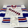 1994–95 New York Rangers Team Signed Authentic Jersey JSA COA