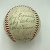 Pie Traynor Lefty Grove Joe Dimaggio Hall Of Fame Multi Signed Baseball JSA