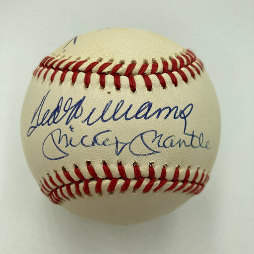 Mickey Mantle Ted Williams Carl Yastrzemski Triple Crown Signed Baseball JSA COA