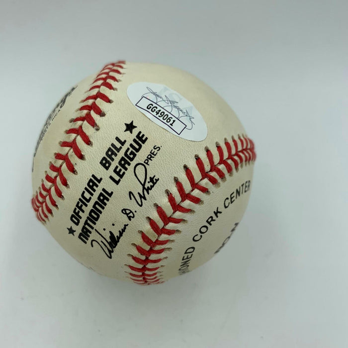 Tommy Davis Signed Heavily Inscribed National League Baseball With JSA COA
