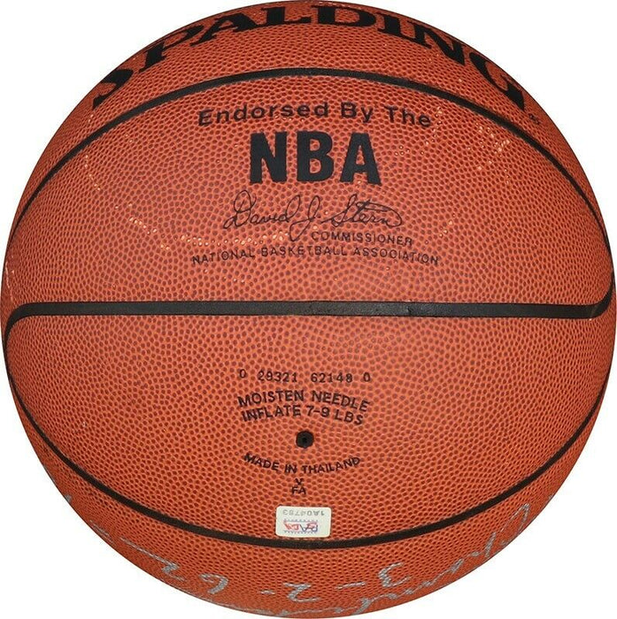 Extraordinary Wilt Chamberlain 100 Point Game 3/2/1962 Signed Basketball PSA DNA