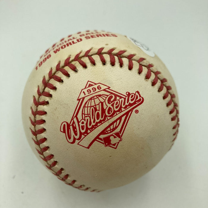 Derek Jeter Signed Official 1996 World Series Game Baseball JSA COA