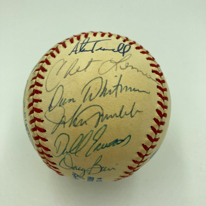 1984 Detroit Tigers World Series Champs Team Signed Baseball JSA COA