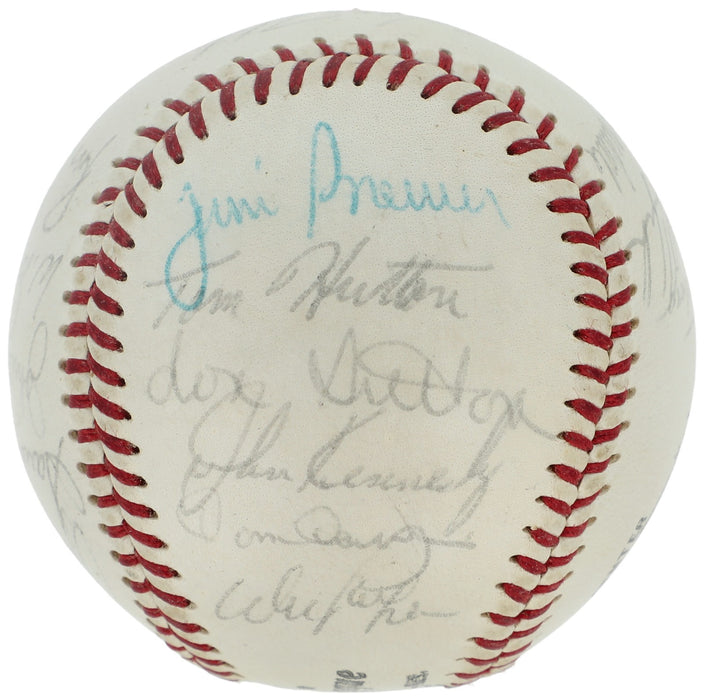 Sandy Koufax 1966 Los Angeles Dodgers Team Signed Baseball Beckett COA