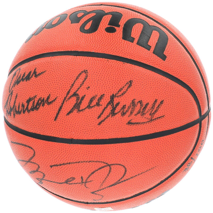 Michael Jordan Bill Russell Magic Johnson Larry Bird Signed Basketball UDA & PSA