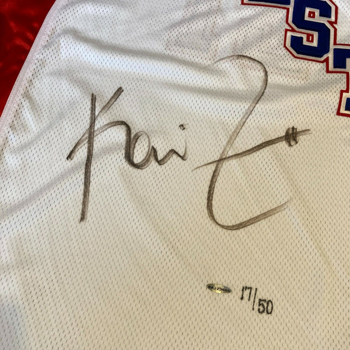 Kevin Garnett Signed Pro Cut 2004 All Star Game Jersey UDA Holo & JSA COA