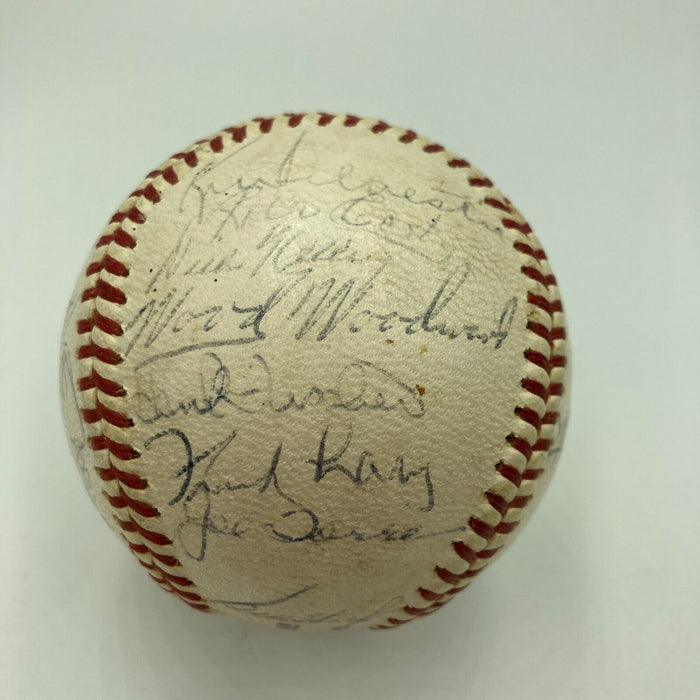 1964 Milwaukee Braves Team Signed NL Baseball With Hank Aaron JSA COA