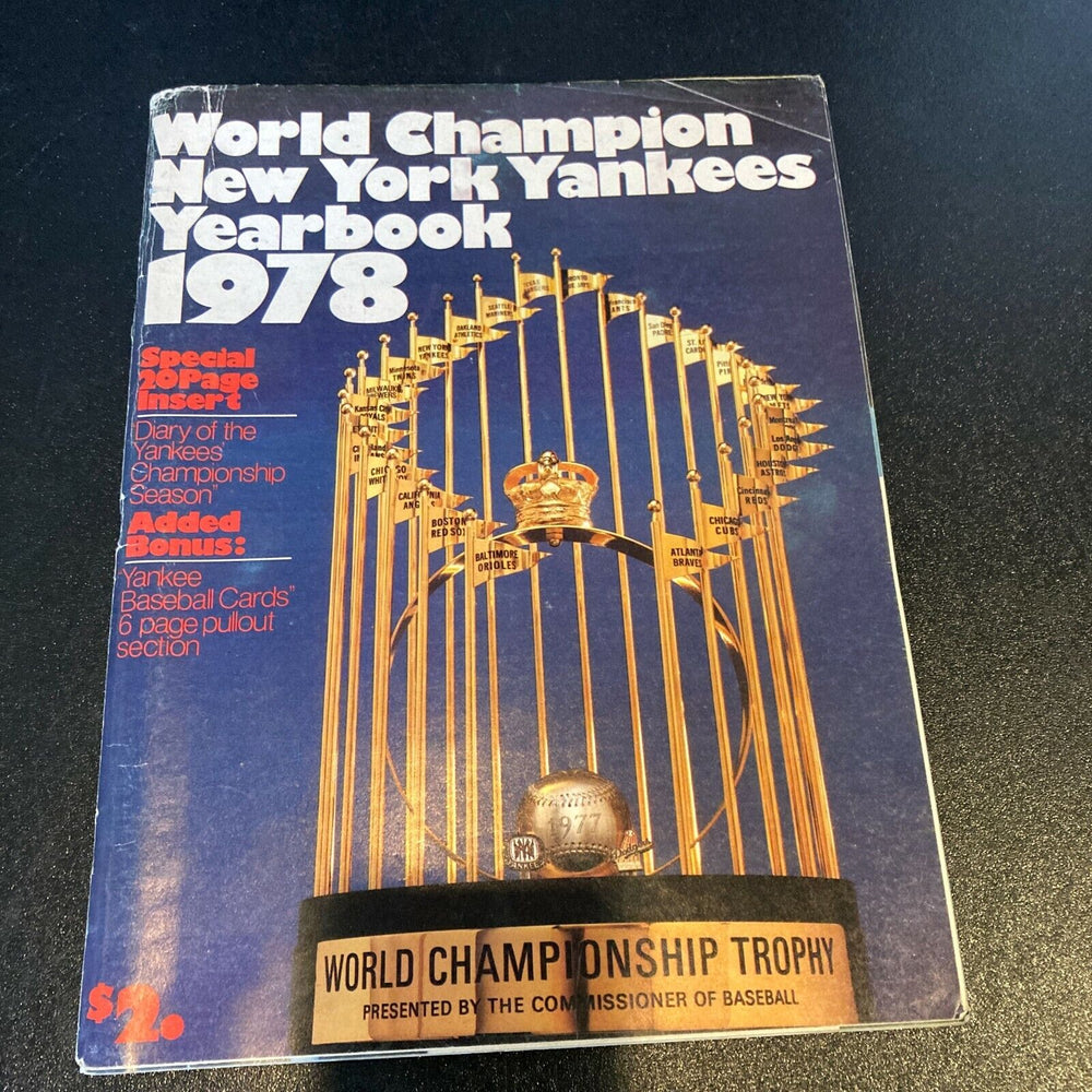 1978 New York Yankees World Series Champs Team Signed Yearbook