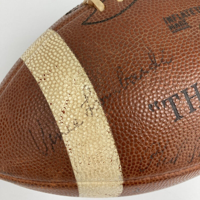 1962 Green Bay Packers NFL Champs Team Signed Football Vince Lombardi PSA DNA