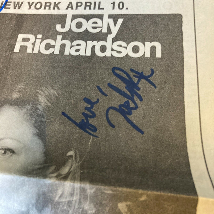 Macaulay Culkin Signed Autographed Movie Newspaper Photo With JSA COA
