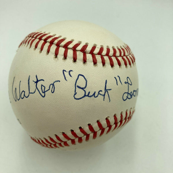 Walter Buck Leonard Negro League Legend Signed National League Baseball JSA COA