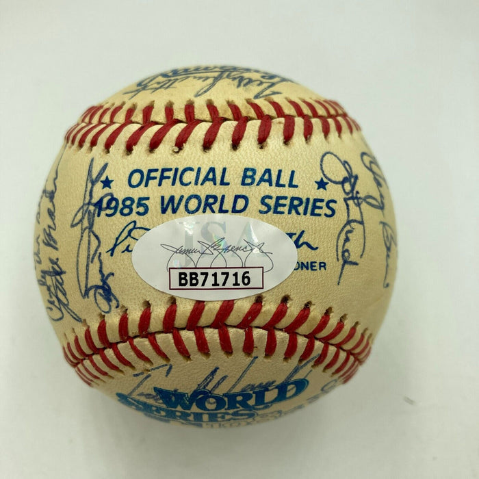 1985 St. Louis Cardinals NL Champs Team Signed World Series Baseball JSA COA