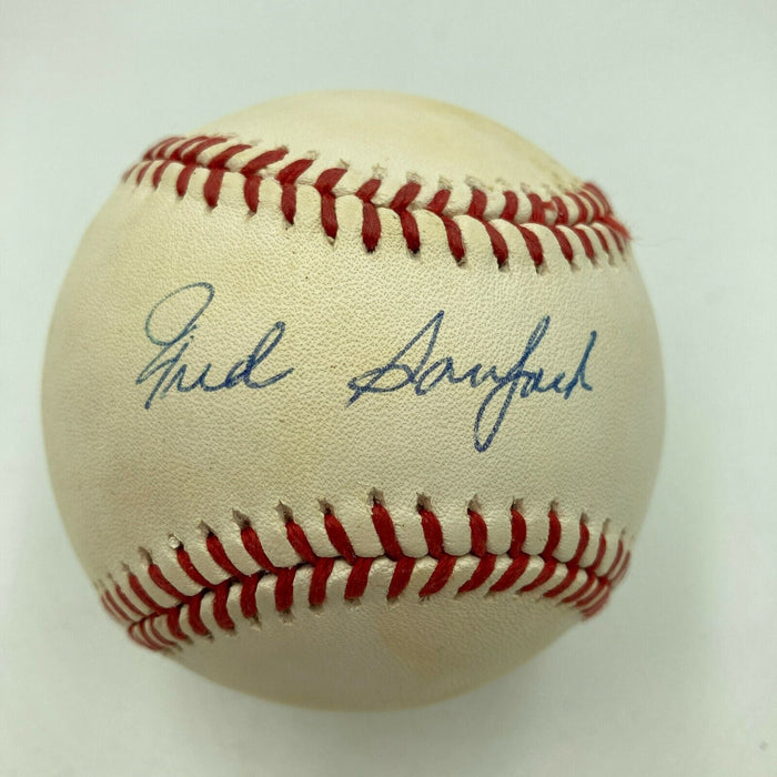 Fred Sanford Signed Official American League Baseball JSA COA New York Yankees