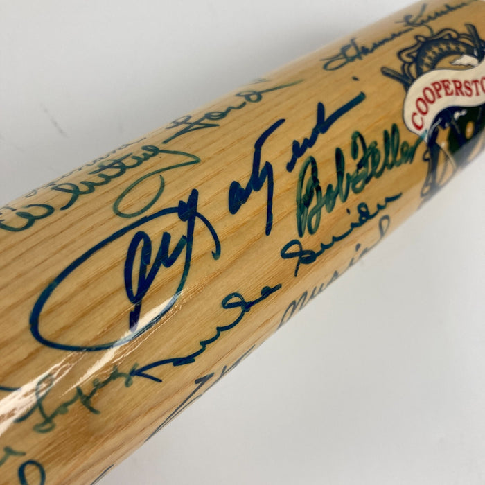 Beautiful Hall Of Fame Multi Signed Baseball Bat 54 Sigs Hank Aaron PSA DNA