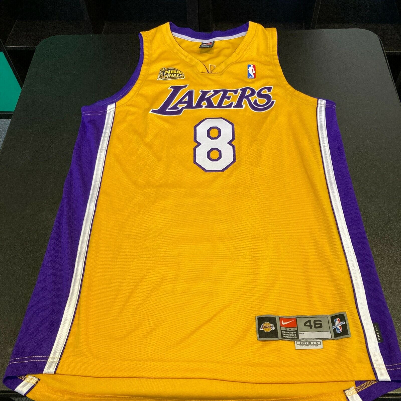 Kobe Bryant Signed 2000-01 Los Angeles Lakers Back 2 Back Pro Cut Jersey  UDA JSA