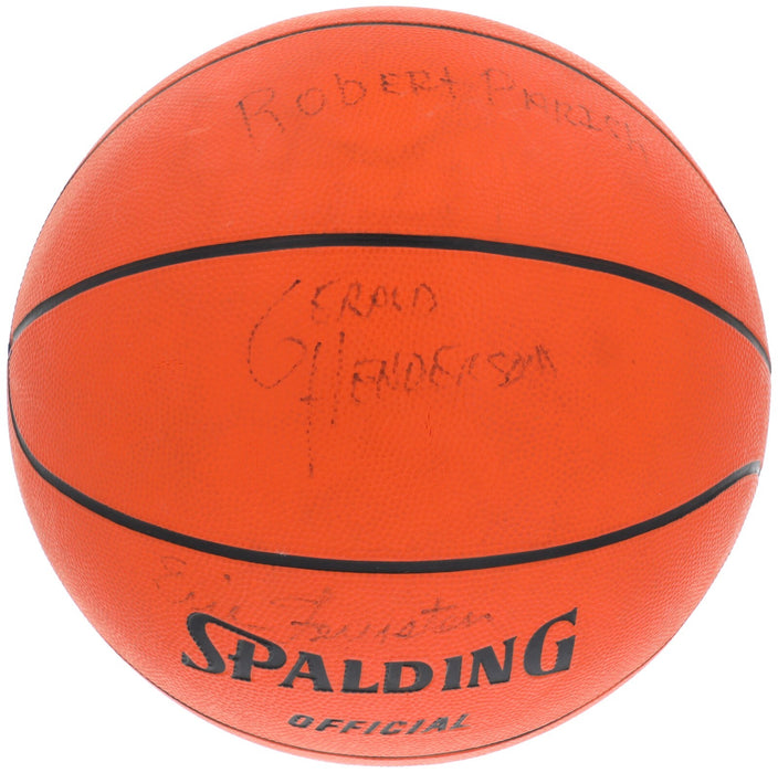 1980-81 Boston Celtics Team Signed Basketball Larry Bird PSA DNA COA