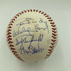 Derek Jeter Mariano Rivera Don Mattingly Yankees Legends Signed Baseball Steiner