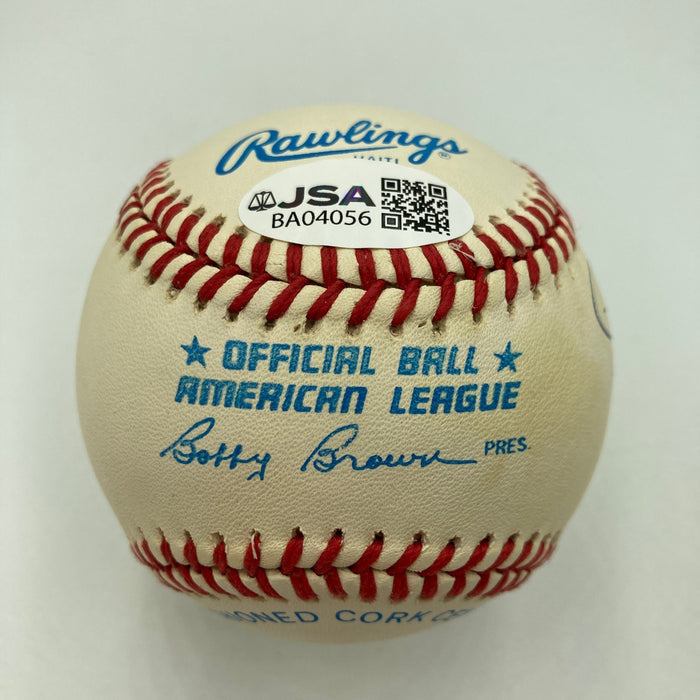 Mickey Mantle Ted Williams Carl Yastrzemski Triple Crown Signed Baseball JSA COA