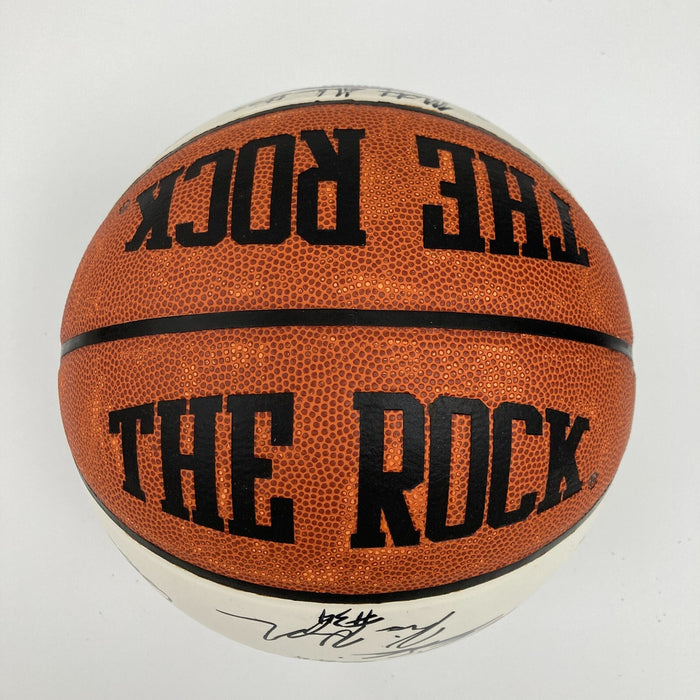 Lebron James Pre Rookie 2003 All American High School Team Signed Basketball JSA