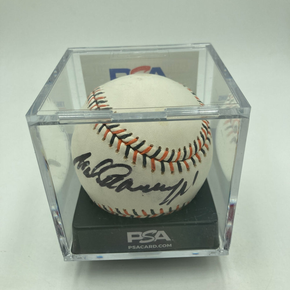 Arnold Schwarzenegger Single Signed 2007 All Star Game Baseball PSA DNA COA