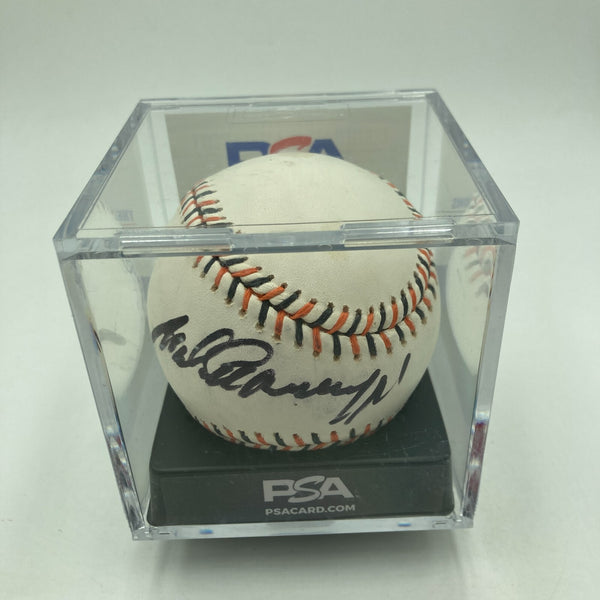 Arnold Schwarzenegger Single Signed 2007 All Star Game Baseball PSA DNA COA