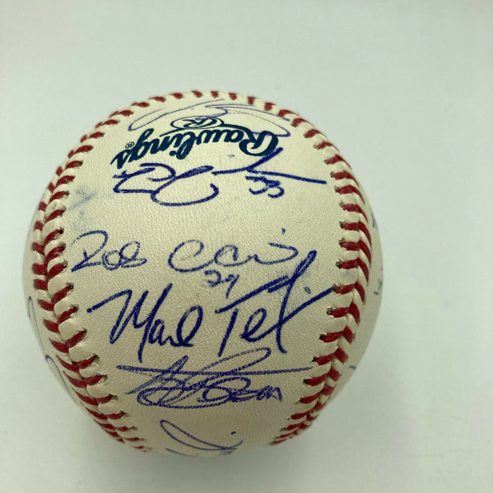 2009 New York Yankees World Series Champs Team Signed Baseball Derek Jeter PSA