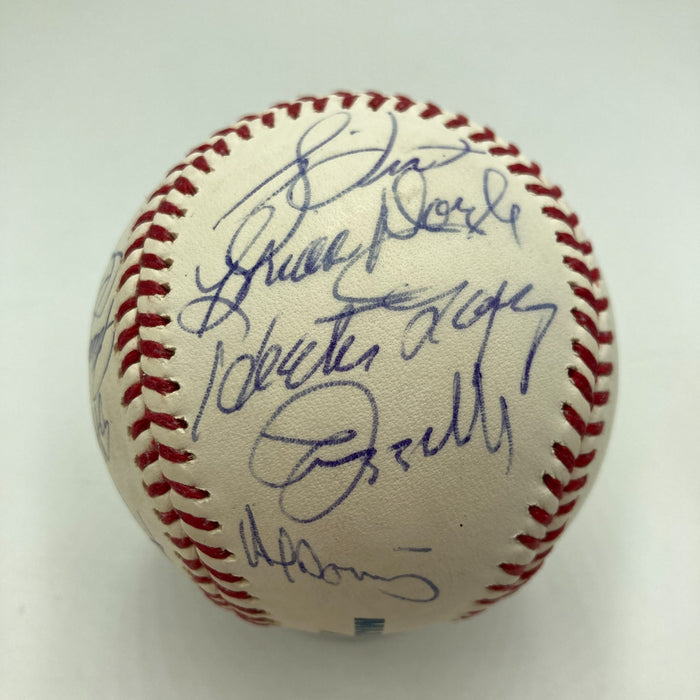 Rickey Henderson Don Larsen New York Yankees Legends Multi Signed Baseball