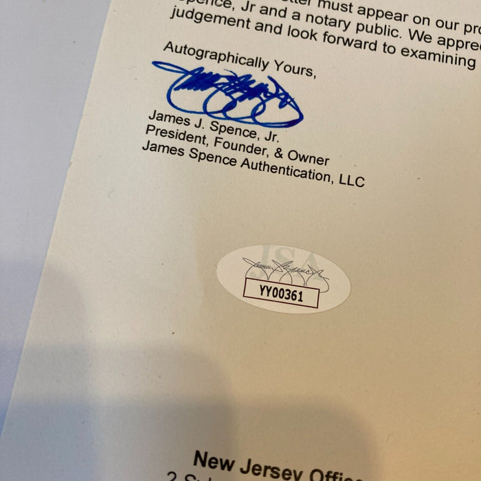 Beautiful Michael Jordan Signed Wilson #23 Jordan Slam Dunk Basketball JSA COA