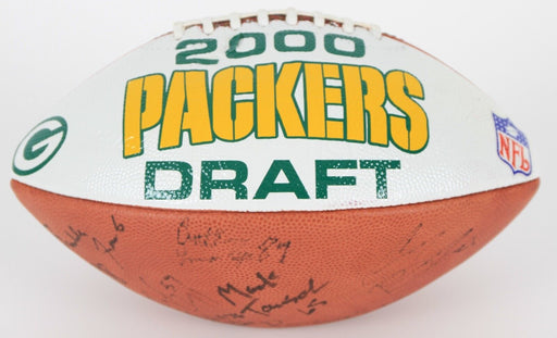 2000 Green Bay Packers Draft Class Multi Signed Wilson Painted Football JSA COA