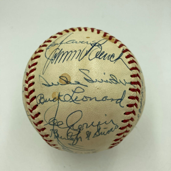 Ted Williams Hank Aaron Sandy Koufax Hall Of Fame Multi Signed Baseball JSA COA