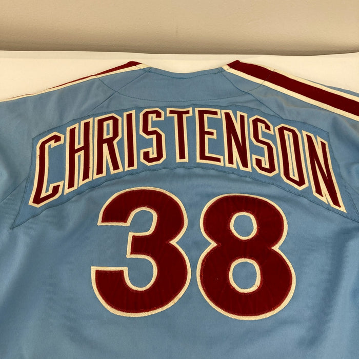Larry Christenson 1974 Game Used Philadelphia Phillies Jersey MEARS A10